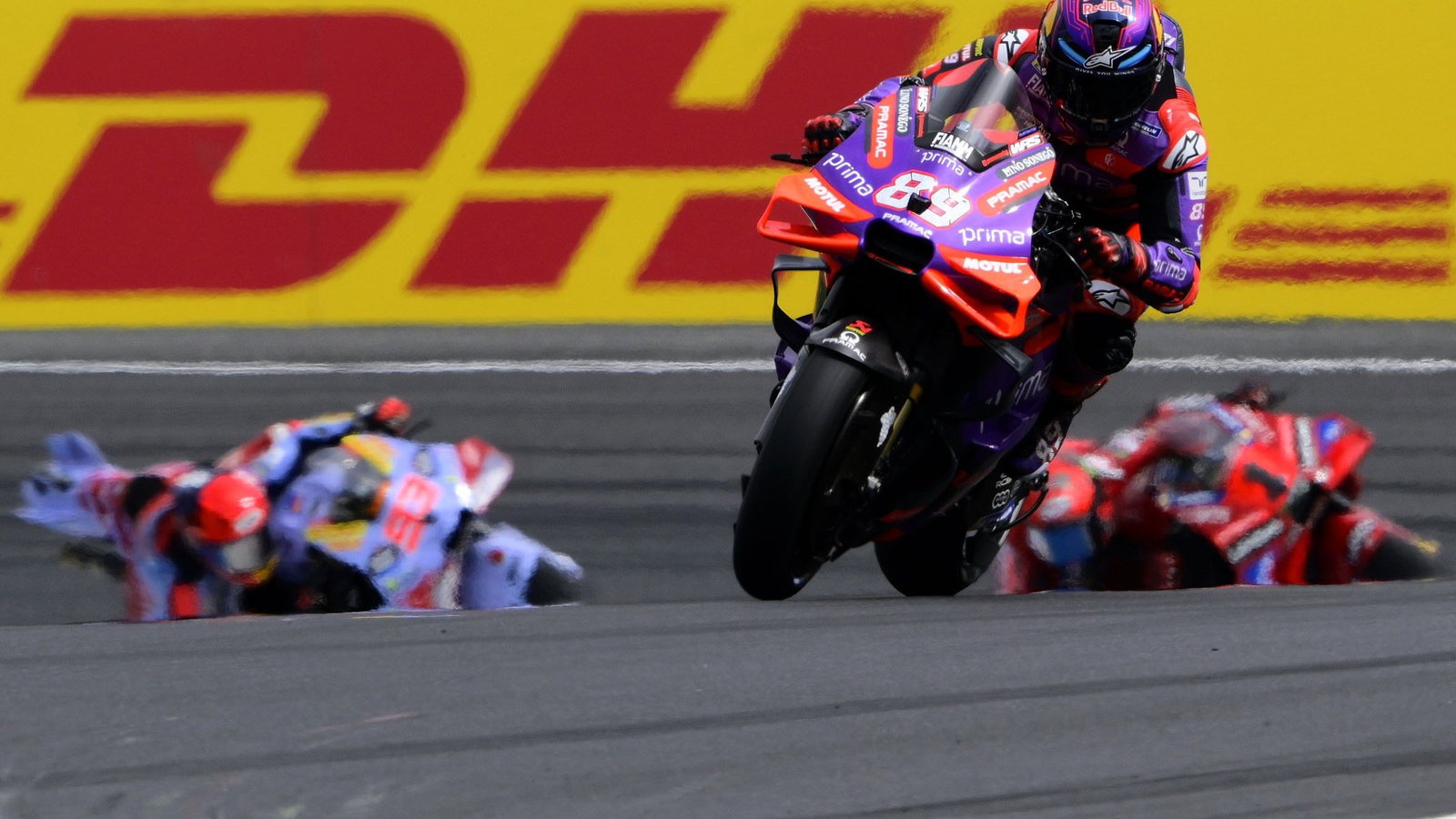 Martin, Bagnaia, Marc Marquez, 2024 Australian MotoGP